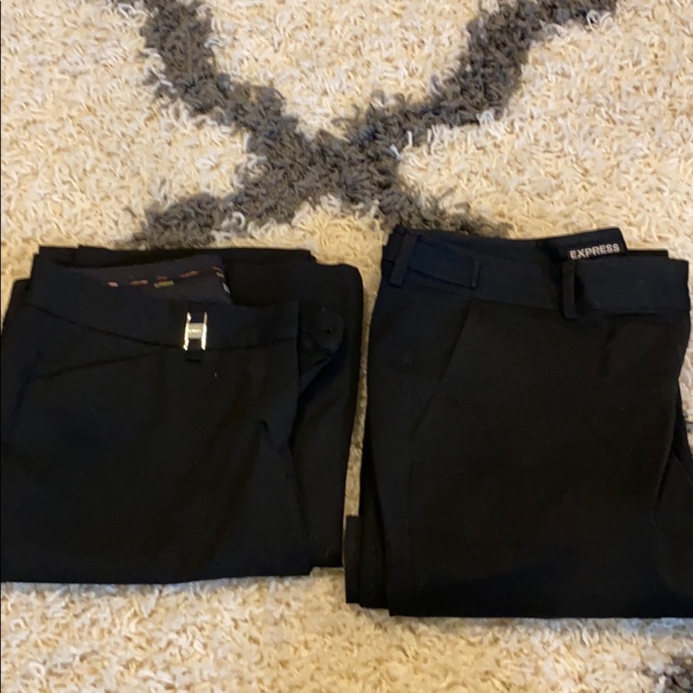2 pair of Express dress pants.